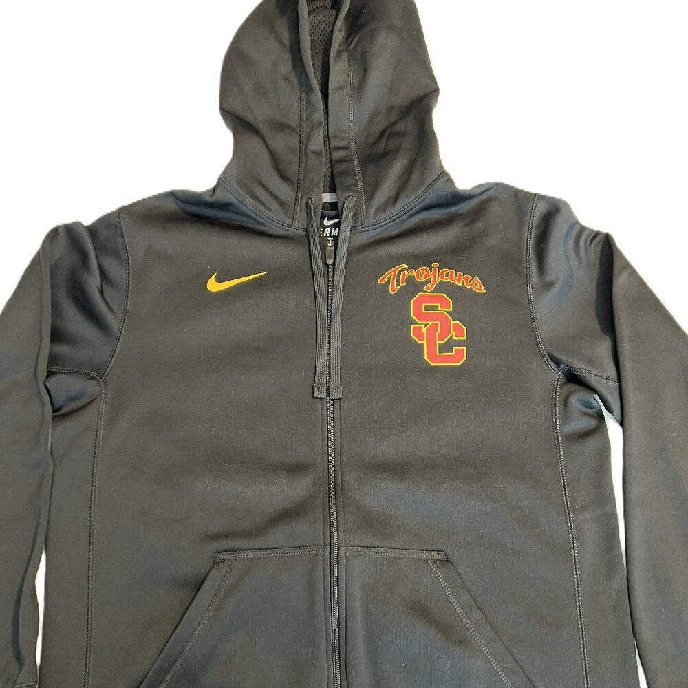 Men's Nike USC Therma-Fit Full Zip Hoodie Black Size Small